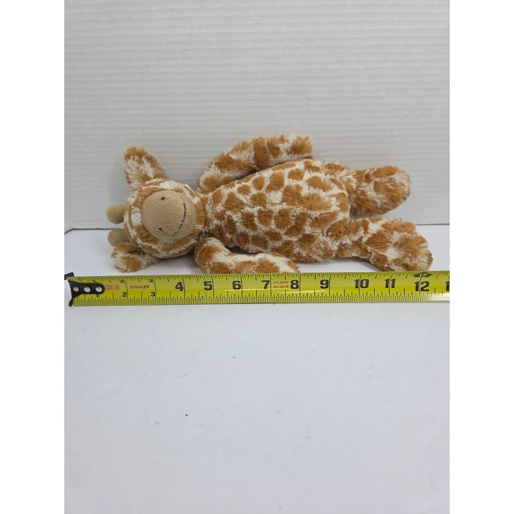 Jellycat Bashful Giraffe Medium Plush Stuffed Animal Orange Cream Spotted 12